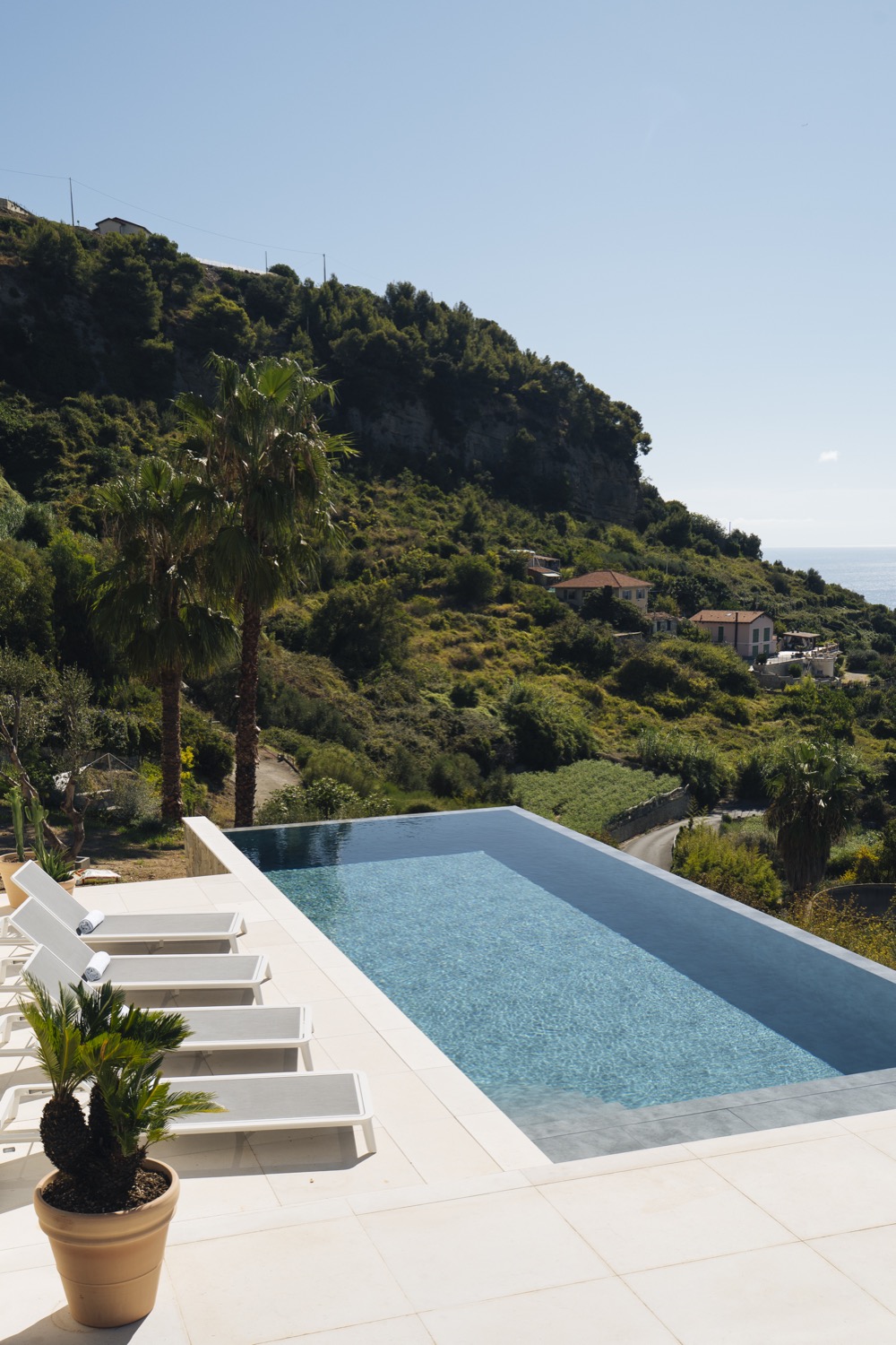 View from pool towards coast
